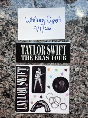 Taylor Swift The Eras Tour Sticker Sheet Sealed